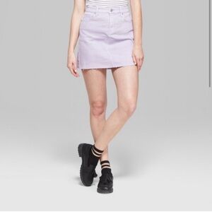 Violet Denim Mini Skirt